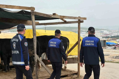 Sincan’da kurban pazarlarında denetim aralıksız sürüyor

