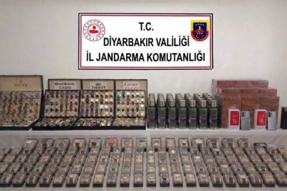 Diyarbakır’da çok sayıda gümrük kaçağı ürün ele geçirildi
