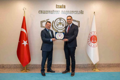 Ceza ve Tevkifevleri Genel Müdür Yardımcısı Kocakale’den İzmir Cumhuriyet Başsavcısı Yeldan’a ziyaret

