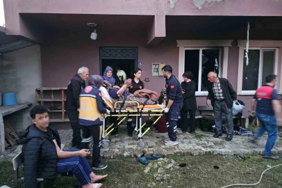 Benzinle soba yakmak isterken ölümden döndüler: 4 yaralı
