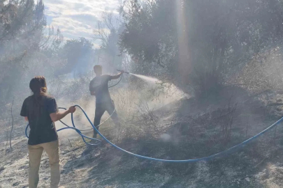 Antalya’da ormanlık alanda yangın
