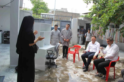 Cizre’de öğrenciler akranları için önce üretti sonra evine götürüp teslim etti
