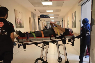 Kontrolden çıkan araç takla attı: 1 yaralı
