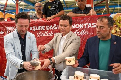 Başkan Erkan Aydın Hamitler'de Aşure Bereketini Paylaştı...