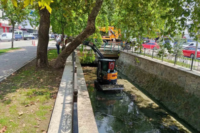BŞB Gemlik Çarşı Deresi’nde temizlik çalışmaları başladı...