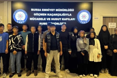 Bursa’da düzensiz göç operasyonu: 10 kaçak göçmen yakalandı
