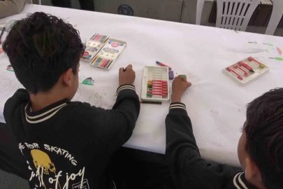 Bursa’da "Filistinli Çocuklar İçin Çiz" etkinliği: 10 yaşındaki Munzir’den duygu dolu mesaj
